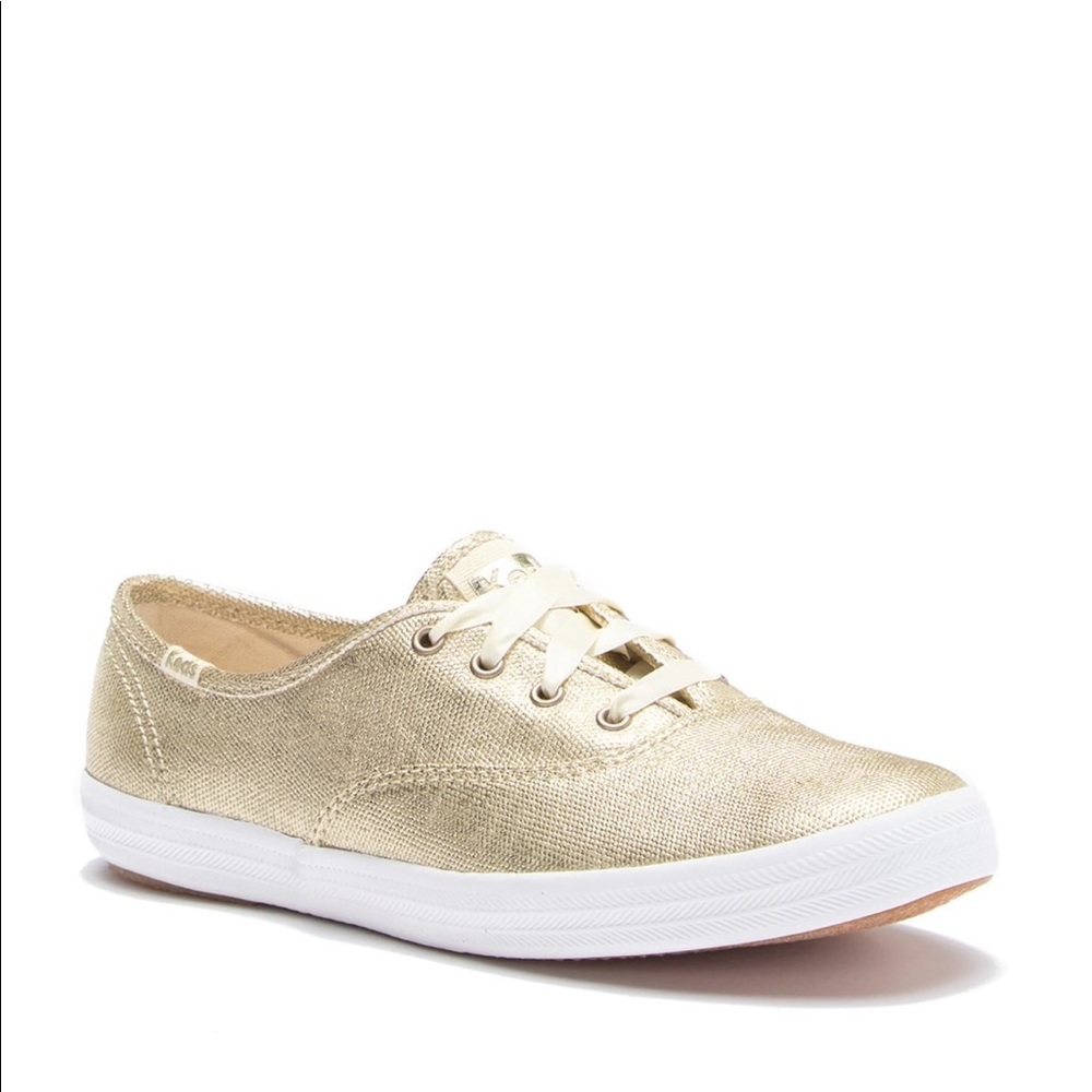 🎉 HP 🎉 Keds Matte Brushed Metallic Sneakers Gold